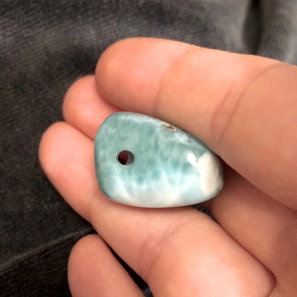 Deep Blue Larimar Pendant - Picture 3 of 4